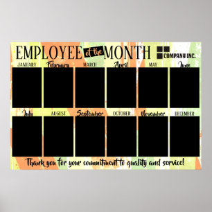 Fotomedewerker van het maandherkenningsscherm poster
