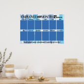 Fotomedewerker van het maandherkenningsscherm poster (Keuken)