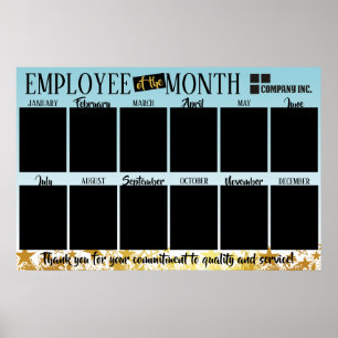 Fotomedewerker van het maandherkenningsscherm poster