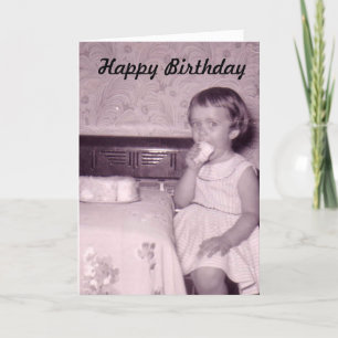 fotomeisje Birthday Cards Kaart