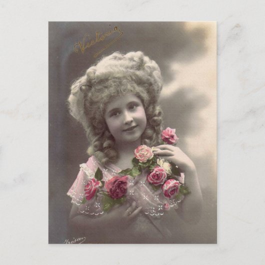  fotomeisje briefkaart (Voorkant)