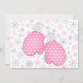 Fotomeisje: Winter ONEderland Birthday Party Kaart (Achterkant)