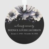 FotoMemorial in Loving Memory Ornament (achterkant)