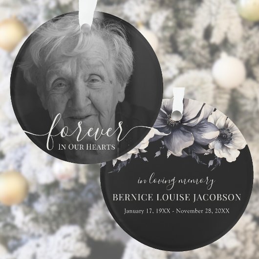 FotoMemorial in Loving Memory Ornament