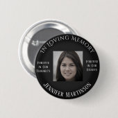 FotoMemorial in Loving Memory Ronde Button 5,7 Cm (Voorkant /achterkant)