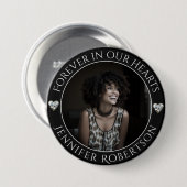FotoMemorial in Loving Memory Ronde Button 7,6 Cm (Voorkant /achterkant)