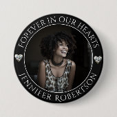 FotoMemorial in Loving Memory Ronde Button 7,6 Cm (Voorkant)