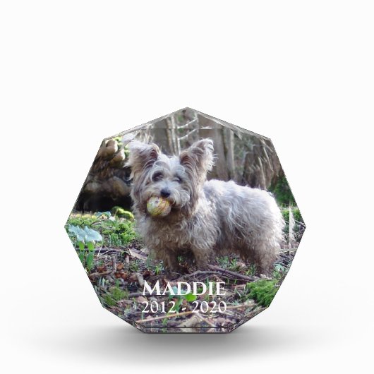 FotoMemorial met naam en datum Fotoblokken (Voorkant)