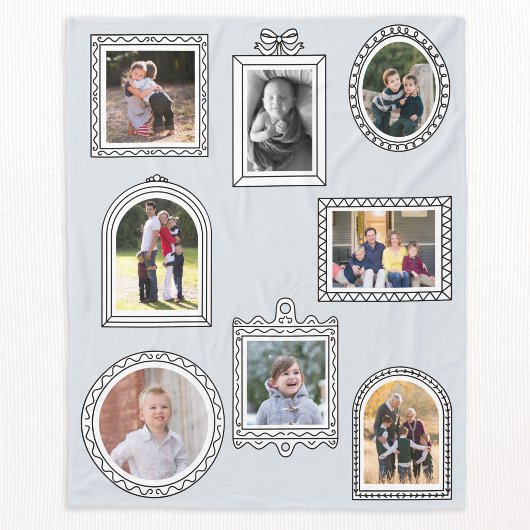 Fotomerkframe Modern Plezierige Fotowand Fleece Deken
