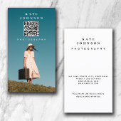Fotominimale fotograaf QR Code Social Media Visitekaartje