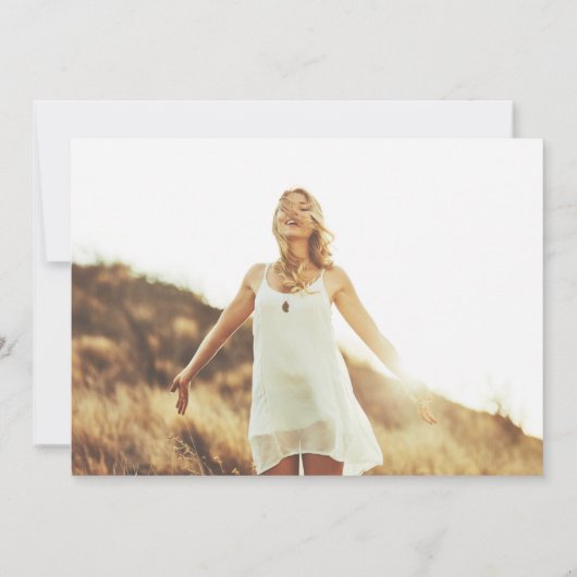 Fotominimalist afstuderen Aankondiging (Achterkant)