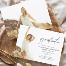 Fotominimalist afstuderen Aankondiging