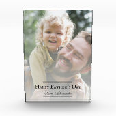 Fotominimalistisch Vaderdag Fotoblokken (Voorkant)