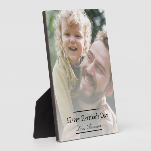 Fotominimalistisch Vaderdag Fotoplaat (Zijkant)