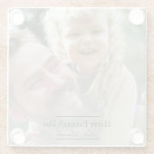 Fotominimalistisch Vaderdag Glazen Onderzetter (Achterkant)