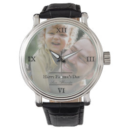 Fotominimalistisch Vaderdag Horloge