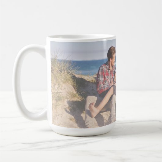 Fotominimalistisch Vaderdag Koffiemok (Links)