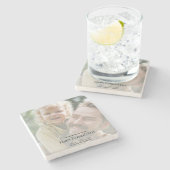 Fotominimalistisch Vaderdag Stenen Onderzetter (Zijkant)