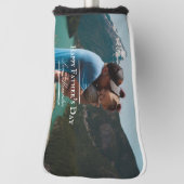 Fotominimalistisch Vaderdag | wit Golfheadcover (Draai 90)
