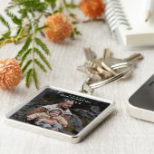 Fotominimalistisch Vaderdag | wit Sleutelhanger (Zijkant)