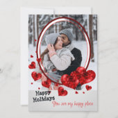 Fotominimalistische Kaart van het liefdeshart Rode (Voorkant)