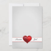 Fotominimalistische Kaart van het liefdeshart Rode (Achterkant)