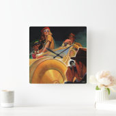 Fotomogelijkheid Vierkante Klok (Huis)