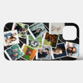 Fotomomentopnamen, collage Dark Wood Planks Case-Mate iPhone Case (Achterkant (horizontaal))