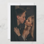 Fotomonogram minimalist QR-code bruiloft Save The Date (Achterkant)