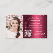 Fotomonogram QR-code voor Bourgogne-floralen Visitekaartje (Achterkant)