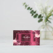 Fotomonogram QR-code voor Bourgogne-floralen Visitekaartje (Staand voorkant)