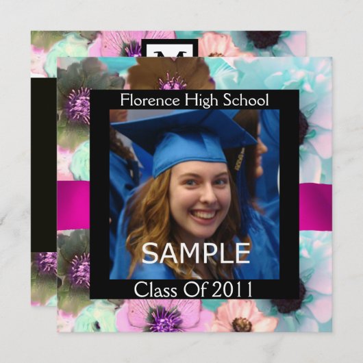 FOTOMONOGRAM VAN FOTO-AFSTUDEREN KAART (Voorkant / Achterkant)