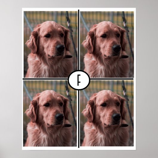 FotoMonogram Voeg je eigen Afbeeldingen Poster toe (Voorkant)