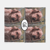 FotoMonogram Voeg je eigen Afbeeldingen toe Fleece Deken (Voorkant (Horizontaal))