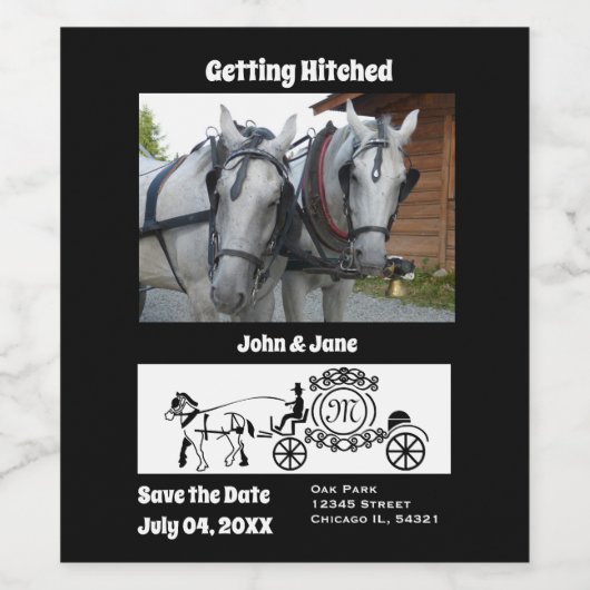 Fotomonogram voor Hittegardware Wijn Etiket (Enkel label)