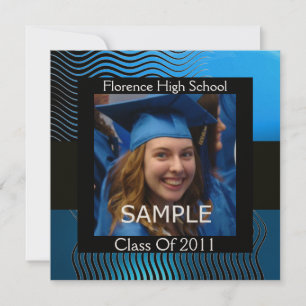 FOTOMONOGRAM VOOR STYLISCH WAVEL, zwart blauw Kaart