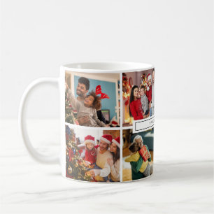 Fotomontage familienaam modern koffiemok