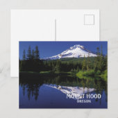Fotomontage Hood Volcano Oregon Briefkaart (Voorkant / Achterkant)