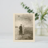 fotomontage Koning Albert, Koningin Elisabeth Briefkaart (Staand voorkant)