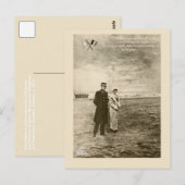 fotomontage Koning Albert, Koningin Elisabeth Briefkaart (Voorkant / Achterkant)