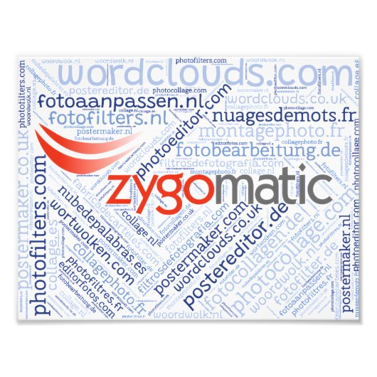 Fotomontage (liggend) foto afdruk (Voorkant)