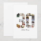 Fotomontage nummer 30 feestdagenkaart (Voorkant / Achterkant)