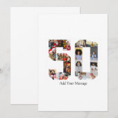 Fotomontage nummer 50 bedankkaart (Voorkant / Achterkant)