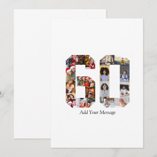 Fotomontage nummer 60 aankondiging (Voorkant / Achterkant)