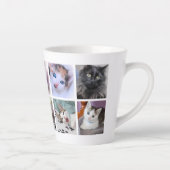 Fotomontage van gezinsdier latte mok (Rechts)
