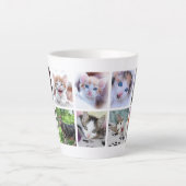 Fotomontage van gezinsdier latte mok (Voorkant)