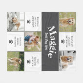 Fotomontage van huisdier fleece deken (Voorkant (Horizontaal))