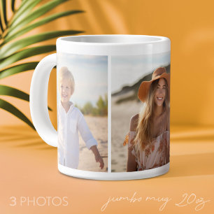 Fotomontage van kolom 3 - Verticaal modern raster Grote Koffiekop