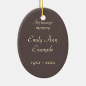  Fotomonument / Herdenking Keramisch Ornament (Achterkant)