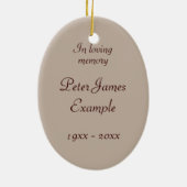  Fotomonument / Herdenking Keramisch Ornament (Achterkant)